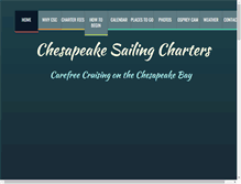 Tablet Screenshot of chesapeakesailingcharters.com